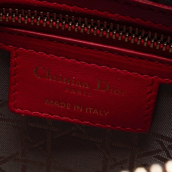 Christian Dior Medium Fuchsia Pink Lady Dior Handbag - Picture 8 of 9